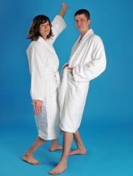 SOFT Bílý župan 340 g/m2 froté 
